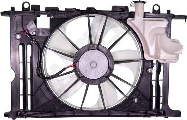 APDTY 134947 Radiator Fan Assembly w/Overflow Tank