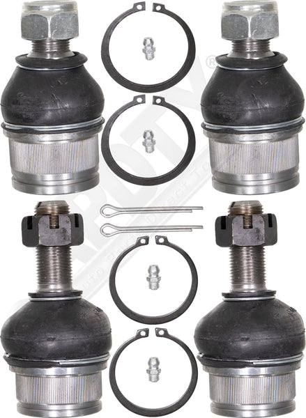APDTY 141447 Upper & Lower Ball Joint Set Upgraded Design w/ Grease Fittings