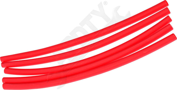 APDTY 164003 22-18 Gauge 6 In. Red PVC Heat Shrink Tubing Pack of 5