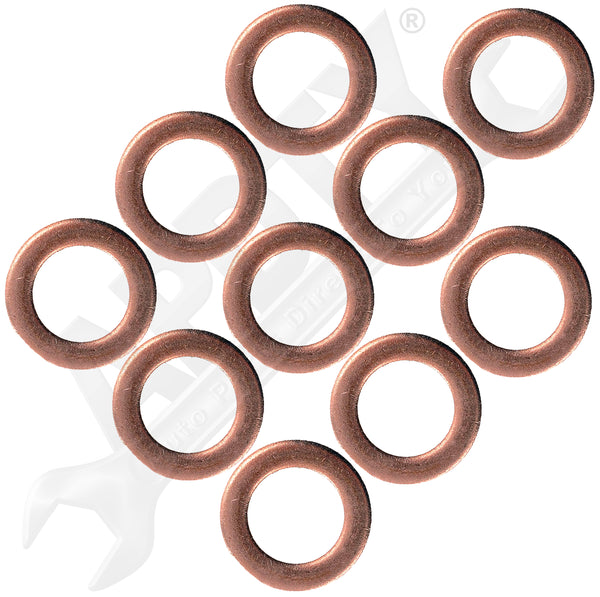 APDTY 595299 Brake Hose Washer Package Of 10 (ID= 25/64; OD= 5/8; Thick = 1/16)