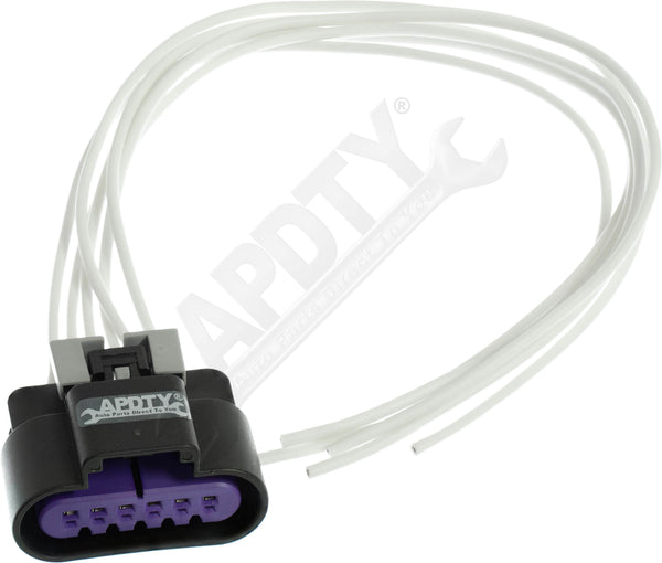 APDTY 756606 Wiring Harness Pigtail Connector 6-Wire Weatherpack Connector