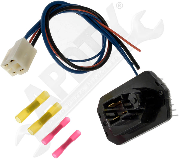 APDTY 162579 Blower Motor Resistor Kit With Harness
