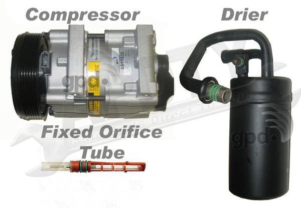 APDTY 112580 A/C Air Conditioner Compressor Kit Dryer Orifice Tube & Seals