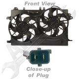 APDTY 732277 Radiator & AC Condenser Cooling Fan Motor Blade Shroud Assembly