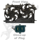 APDTY 732277 Radiator & AC Condenser Cooling Fan Motor Blade Shroud Assembly