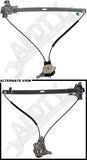 APDTY 851670 Manual Window Regulator (Non-Powered)