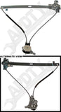 APDTY 851679 Manual Window Regulator (Non-Powered)