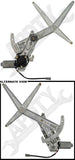 APDTY 852097 Power Window Regulator and Motor Assembly