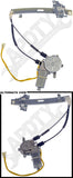 APDTY 859491 Power Window Regulator and Motor Assembly