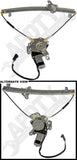 APDTY 859989 Power Window Regulator and Motor Assembly