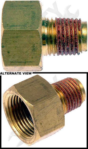 APDTY 911827 Transmission Line Connector (To Trans) - 1/4 In. NPT x 3/4-18 UNS