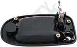 APDTY 94480 Exterior Door Handle Front Right (Passenger) Black With Key Hole
