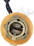 APDTY 96981 Tail Light Bulb Wire Wiring Harness Socket Pigtail; 3-Wire