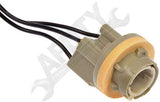 APDTY 96981 Tail Light Bulb Wire Wiring Harness Socket Pigtail; 3-Wire