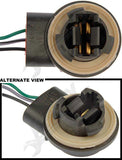 APDTY 96996 3-Wire Rear Stop Light Bulb Socket & Pigtail Repair Assembly