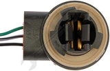 APDTY 96996 3-Wire Rear Stop Light Bulb Socket & Pigtail Repair Assembly
