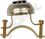 APDTY 97030 Universal Horn Button; Flush Mount With Bracket