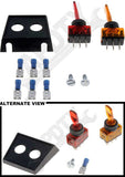 LEVER MULTIPLE TOGGLE KIT 2 SWITCHES: RED & AMBER