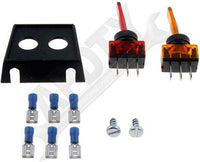 LEVER MULTIPLE TOGGLE KIT 2 SWITCHES: RED & AMBER