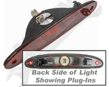 APDTY 034318 Brake Light/Lamp Assembly 3rd / Third / Center / High-Mount w/Bulb