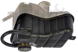 APDTY 714233 Coolant Reservoir Fluid Overflow Plastic Bottle Housing w/ Cap