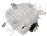 APDTY 714319 Coolant Reservoir Fluid Overflow Plastic Bottle Housing w/ Cap