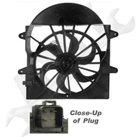 APDTY 55037969AB Radiator Cooling Fan Assembly