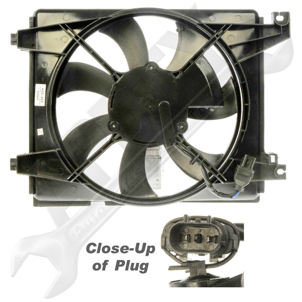 APDTY 977302C000 Condenser Cooling Fan Assembly