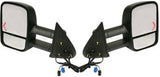 APDTY Power Side View Tow Extendable & Retractable Towing Mirror Set