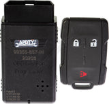 APDTY 00466 Keyless Entry Remote Key Fob Assembly With Self Programming Tool