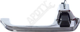 APDTY 01136 Exterior Chrome Metal Door Handle Right Passenger-Side Front or Rear