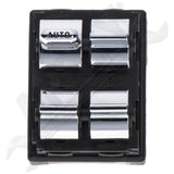 APDTY 012139 Power Window Switch; Front Left; Chrome; 4-Door Sedan