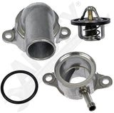 APDTY 013210 Thermostat With Upper & Lower Aluminum Housing & Seal 96282726