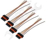 APDTY 015290x4 7.3L Fuel Injector Glow Plug Wiring Harness Pigtail Connector Kit
