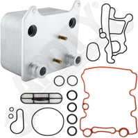 APDTY 015339 Engine Oil Cooler Kit w/ Gaskets, O-rings, & Filter (6.0L Diesel)