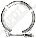 APDTY 015362 V-Band Clamp, 100mm / 3.937" Turbo Turbocharger To Exhaust Up-Pipe