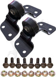 APDTY 016610x2 Suspension Torsion Bar Mount Set w/ Bolts (Front Left & Right)