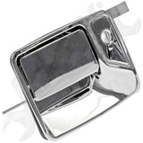 APDTY 143249 Exterior Door Handle; Chrome; Front Left