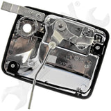 APDTY 143249 Exterior Door Handle; Chrome; Front Left