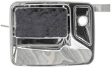 APDTY 143249 Exterior Door Handle; Chrome; Front Left