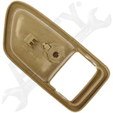 APDTY 02119 Interior Door Handle Left Front/Rear Bezel Smooth Tan