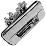APDTY 143344 Tailgate Handle Without Keyhole Chrome Finish