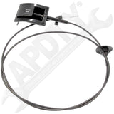 APDTY 023152 Hood Release Cable With Handle Replaces E7TZ16916A