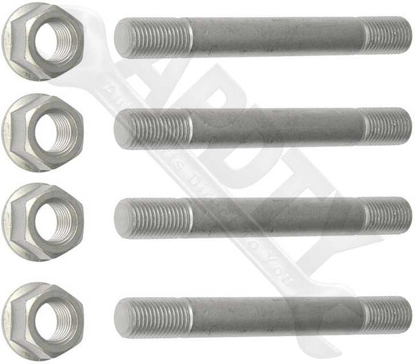 APDTY 028626 Wheel Hub Bearing Mounting Bolt Stud Nut Set Of 4 (Narrow Frame)