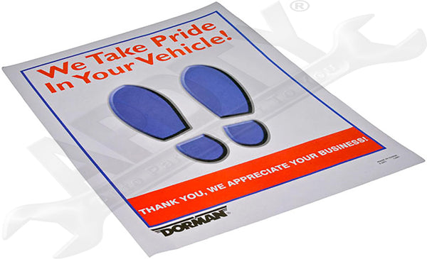 APDTY 03002 Disposable Paper Foot Floor Mats (Package of 250 at 15" x 18")