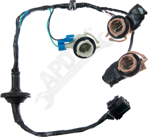 APDTY 034126 Tail Lamp Light Wiring Harness Bulb Connector Left OR Right