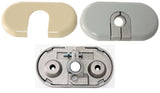 APDTY 143082 Sun Visor Hinge Bracket Mount Repair; Upgraded Metal; Left & Right