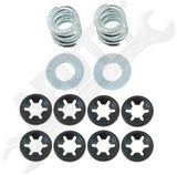 APDTY 035642 Sun Visor Hinge Bracket Set Fits 98-02 Jeep Wrangler Left & Right