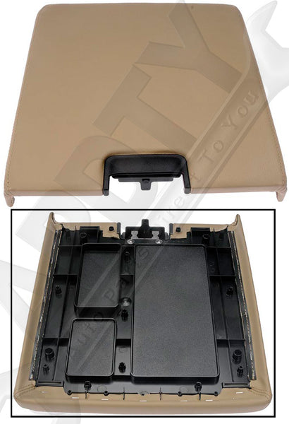 APDTY 035948 Center Console Lid Assembly (Tan/Beige)