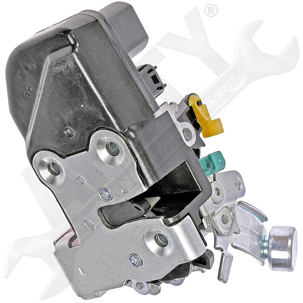 APDTY 042797 Door Latch With Integrated Lock Actuator Motor Roller & Rod Clips L